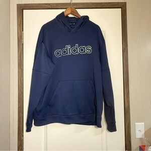 Adidas Blue Sweatshirt Hoodie Size 2XL